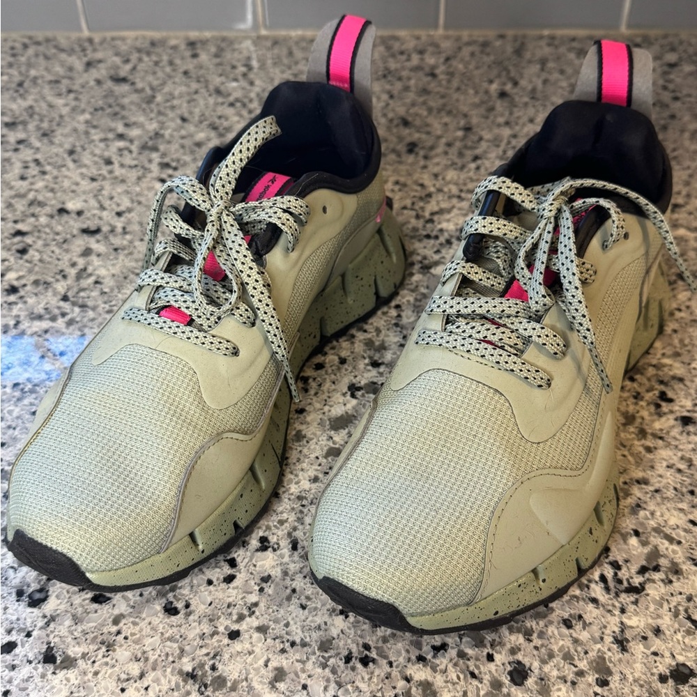 Reebok Green and Pink Athletic Shoes